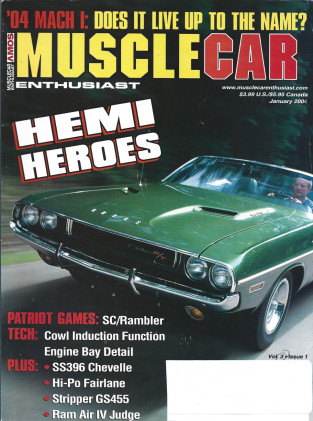 MUSCLECAR ENTHUSIAST 2004 JAN - HEMI HEROES, SC/RAMBLER, RAM AIR IV JUDGE, S396
